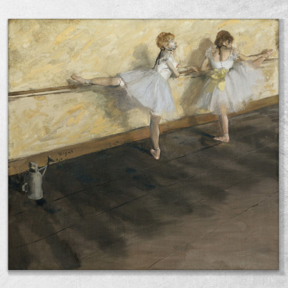 Ballerine Che Si Esercitano Alla Sbarra 1877 Edgar Degas edg16 quadro stampato su tela