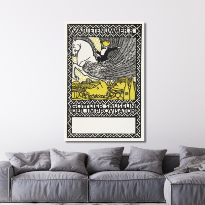 Atto 8 Gottlieb Säuselin L'Improvvisatore Varietenummer 8 Moriz Jung mjn2 quadro stampato su tela