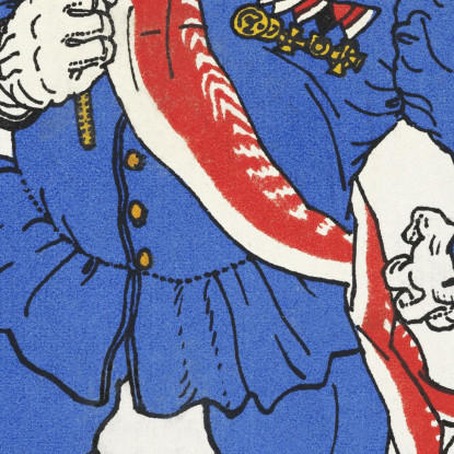 Consacrazione Dei Colori Fahnenweihe Moriz Jung mjn7 quadro stampato su tela