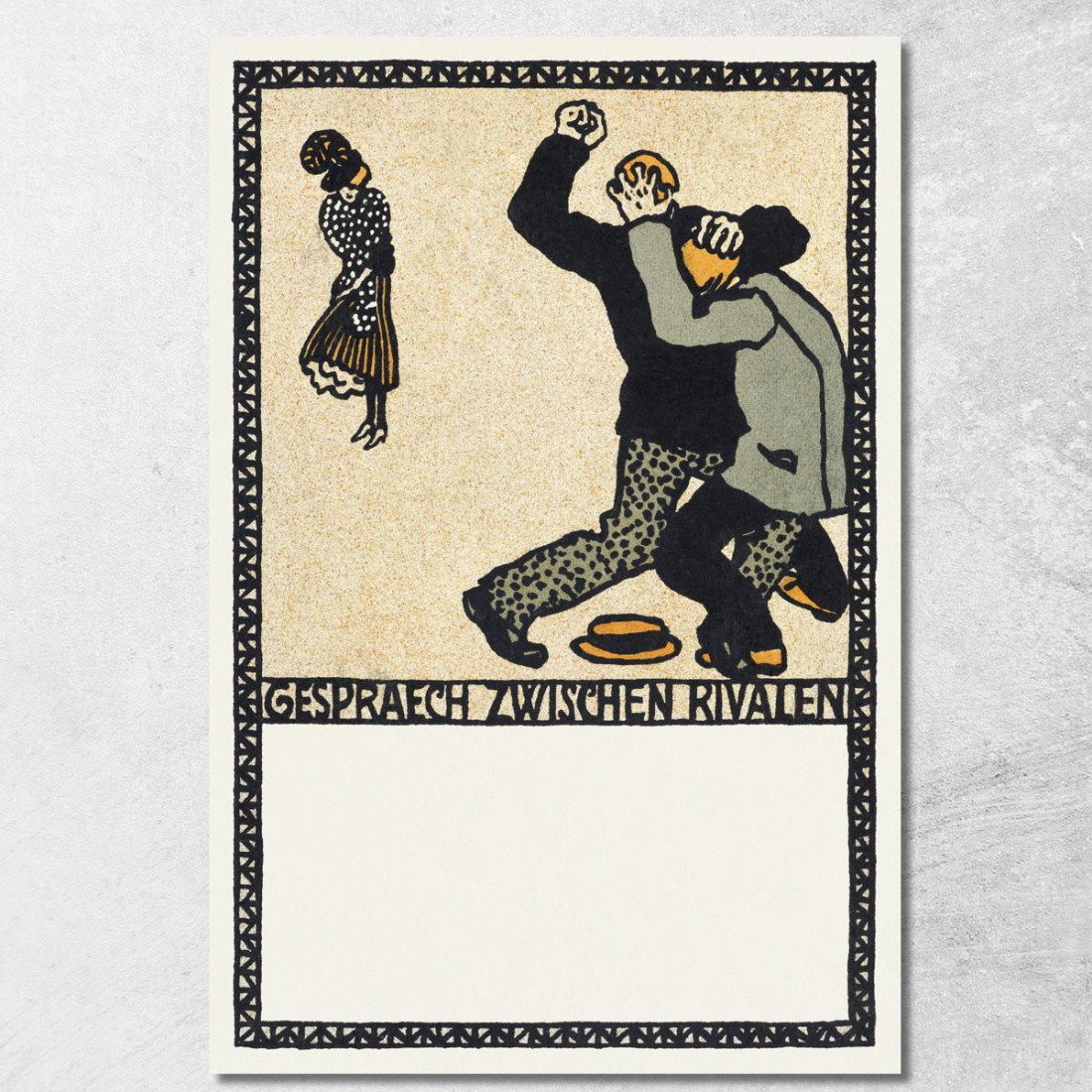 Conversazione Tra Rivali Conversazione Tra Rivali Moriz Jung mjn9 quadro stampato su tela
