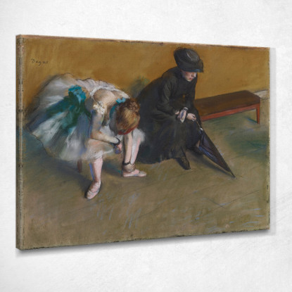 In Attesa Edgar Degas edg18 quadro stampato su tela