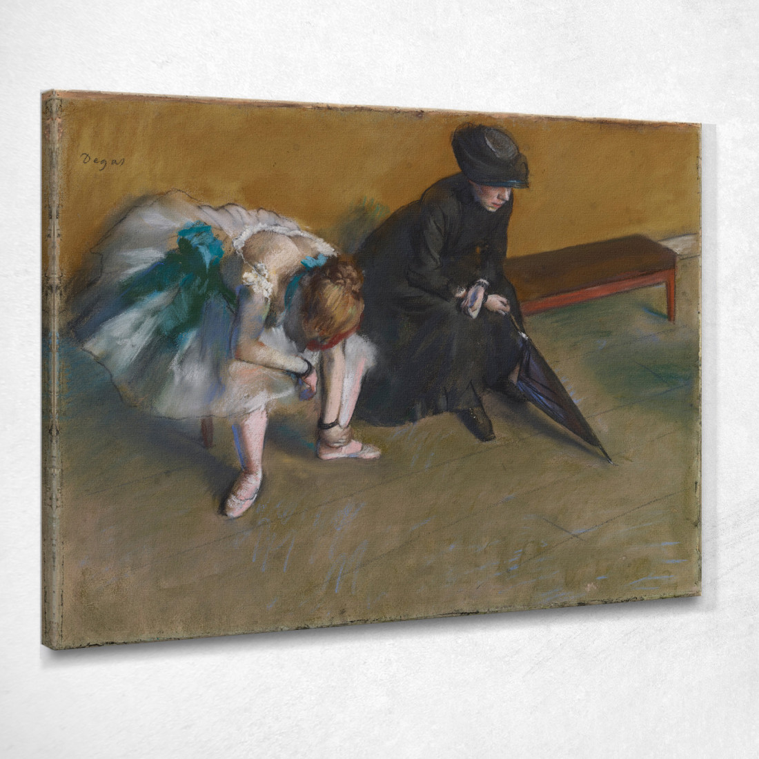 In Attesa Edgar Degas edg18 quadro stampato su tela