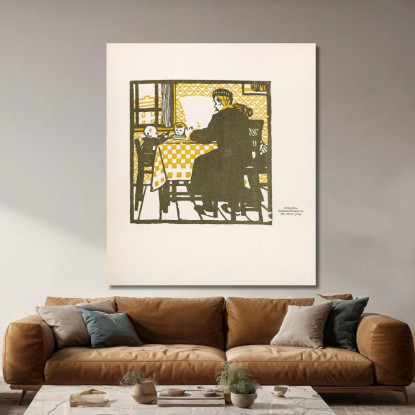 Colazione Moriz Jung mjn12 quadro stampato su tela