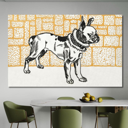Pitbull Terrier Moriz Jung mjn21 quadro stampato su tela
