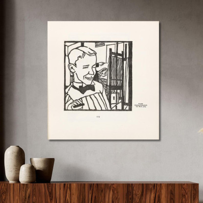 Ritratto Moriz Jung mjn23 quadro stampato su tela
