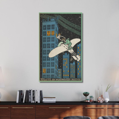 Tête Á Tête Al 968Esimo Piano Di Un Grattacielo Moriz Jung mjn31 quadro stampato su tela