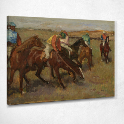 Prima Della Gara Edgar Degas edg21 quadro stampato su tela