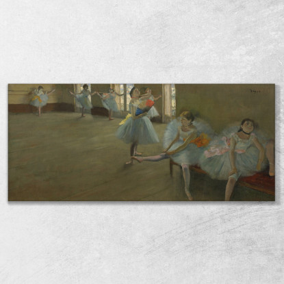 Ballerine In Classe Edgar Degas edg24 quadro stampato su tela