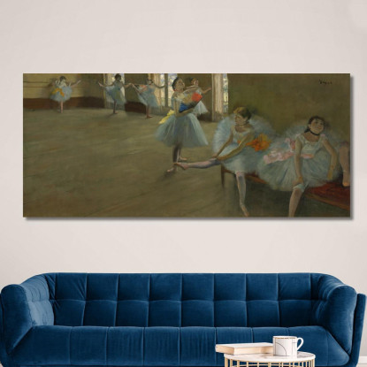 Ballerine In Classe Edgar Degas edg24 quadro stampato su tela