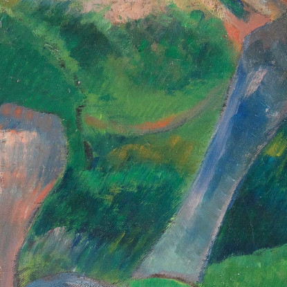 Paesaggio Della Bretagna Con Mucche Paul Gauguin pgg11 quadro stampato su tela