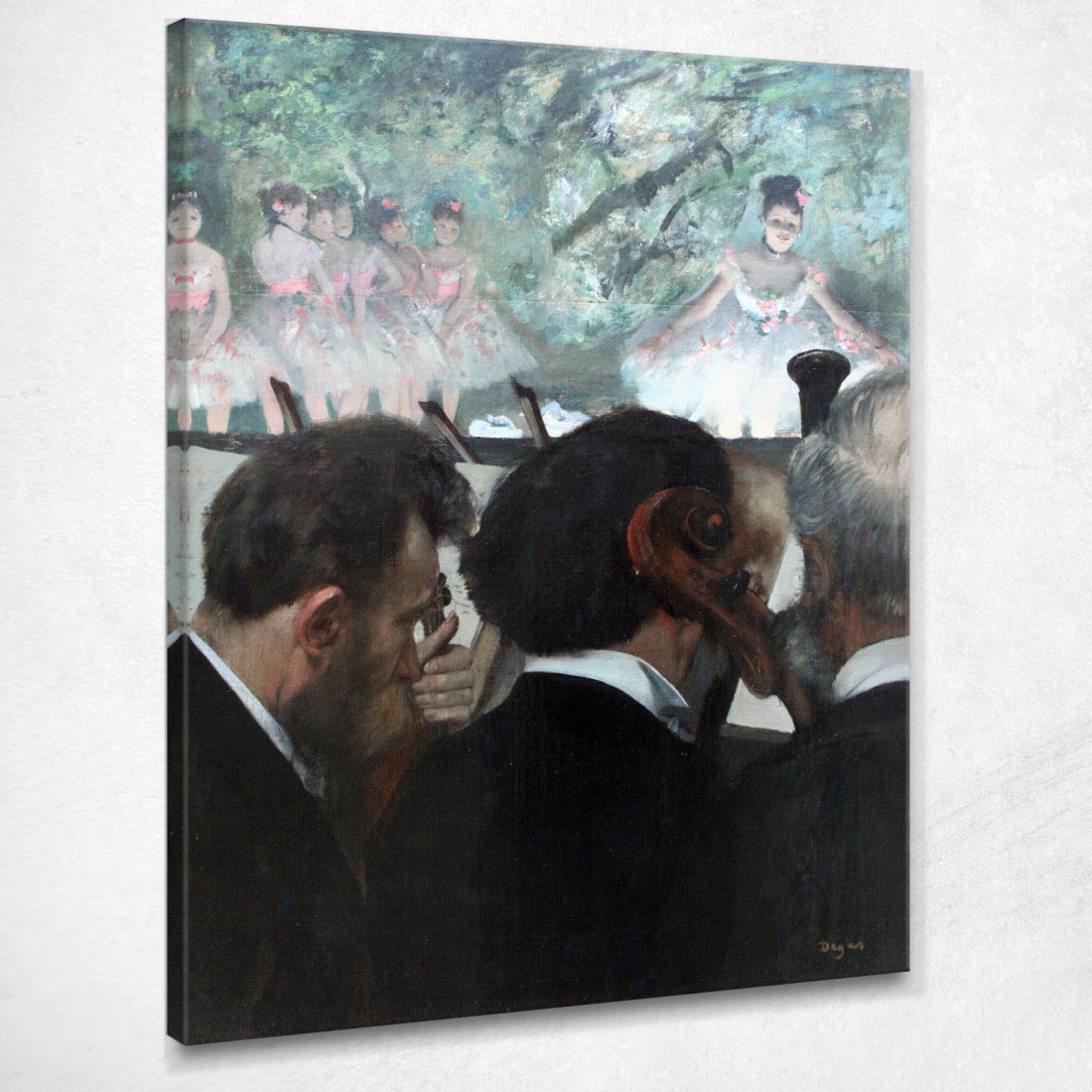 Musicisti Dell'Orchestra 1872 Edgar Degas edg29 quadro stampato su tela