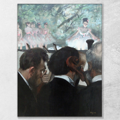 Musicisti Dell'Orchestra 1872 Edgar Degas edg29 quadro stampato su tela