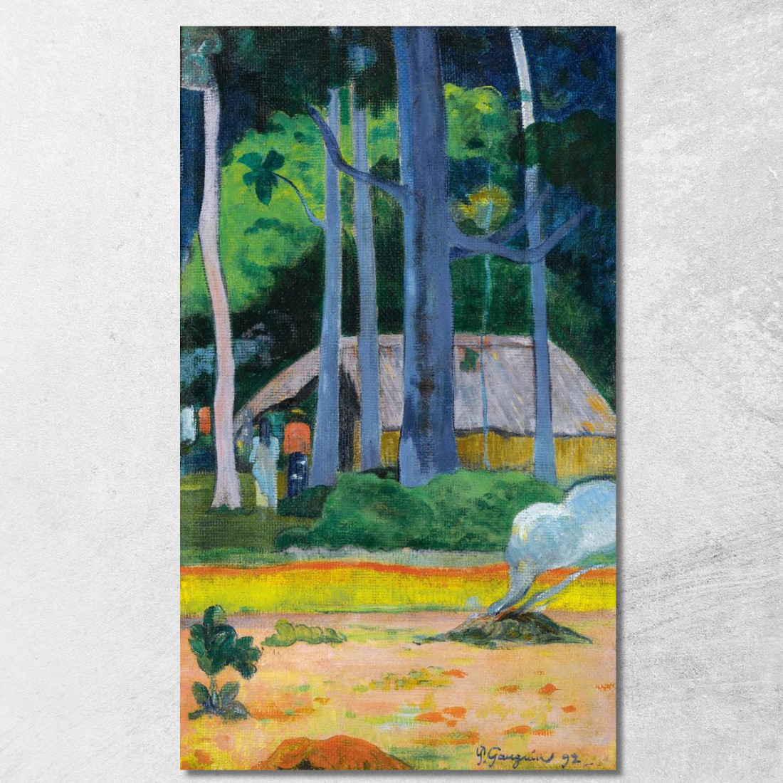 Cabina Sotto Gli Alberi Paul Gauguin pgg15 quadro stampato su tela