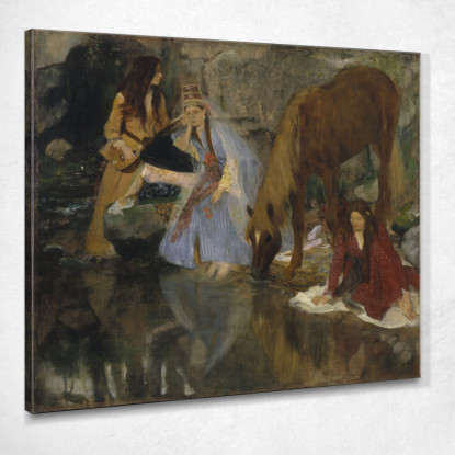 Ritratto Di Mlle Fiocre Nel Balletto La Source 1867 Edgar Degas edg30 quadro stampato su tela