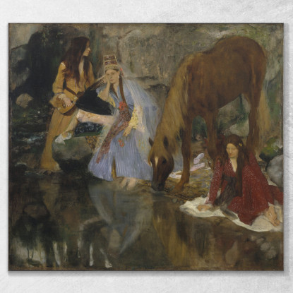 Ritratto Di Mlle Fiocre Nel Balletto La Source 1867 Edgar Degas edg30 quadro stampato su tela