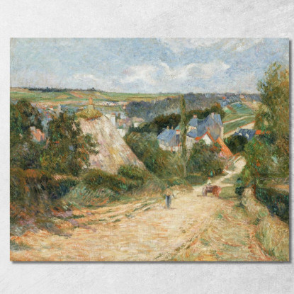 Ingresso Al Villaggio Di Osny Paul Gauguin pgg22 quadro stampato su tela