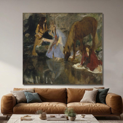 Ritratto Di Mlle Fiocre Nel Balletto La Source 1867 Edgar Degas edg30 quadro stampato su tela