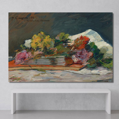 Fiori E Libri Paul Gauguin pgg27 quadro stampato su tela