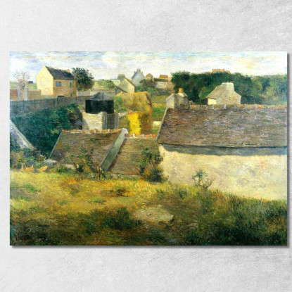 Case A Vaugirard Paul Gauguin pgg32 quadro stampato su tela