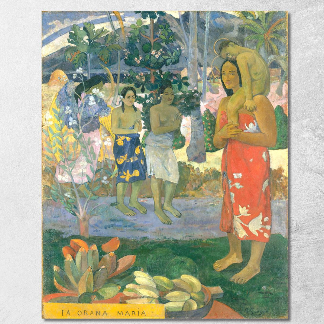 È L'Ave Maria Di Orana Maria Paul Gauguin pgg34 quadro stampato su tela