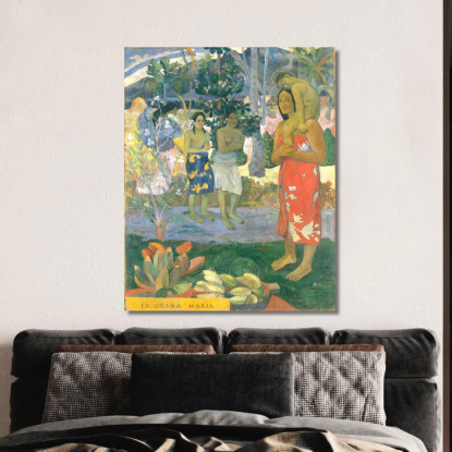 È L'Ave Maria Di Orana Maria Paul Gauguin pgg34 quadro stampato su tela