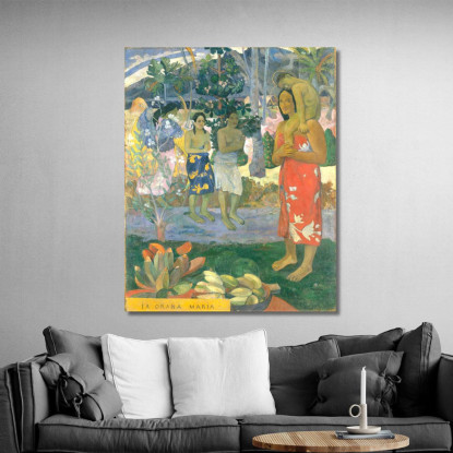 È L'Ave Maria Di Orana Maria Paul Gauguin pgg34 quadro stampato su tela