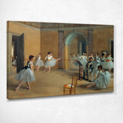 Il Foyer Da Ballo Dell'Opera In Rue Le Peletier 1872 Edgar Degas edg32 quadro stampato su tela