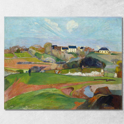 Paesaggio A Le Pouldu Paul Gauguin pgg42 quadro stampato su tela