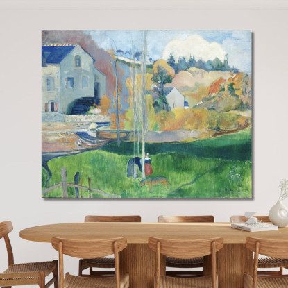 Paesaggio In Bretagna Paul Gauguin pgg45 quadro stampato su tela