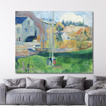 Paesaggio In Bretagna Paul Gauguin pgg45 quadro stampato su tela