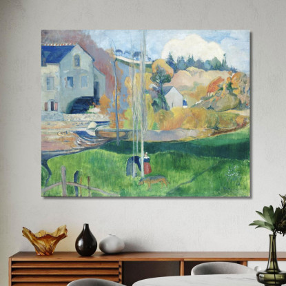 Paesaggio In Bretagna Paul Gauguin pgg45 quadro stampato su tela
