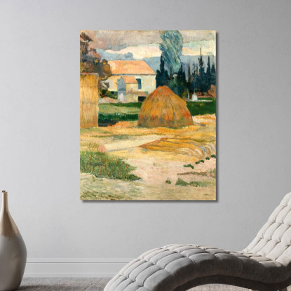 Paesaggio Vicino Ad Arles Paul Gauguin pgg47 quadro stampato su tela