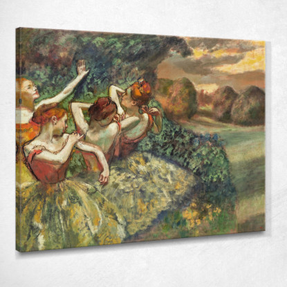 Quattro Ballerine 1899 Edgar Degas edg34 quadro stampato su tela