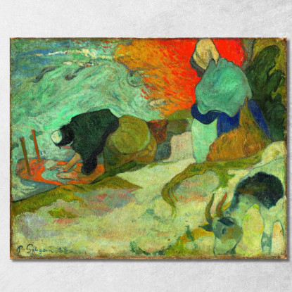 Lavandaie Ad Arles Lavandaie Ad Arles Paul Gauguin pgg53 quadro stampato su tela