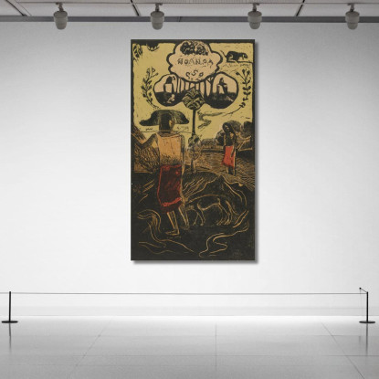 No No Paul Gauguin pgg71 quadro stampato su tela