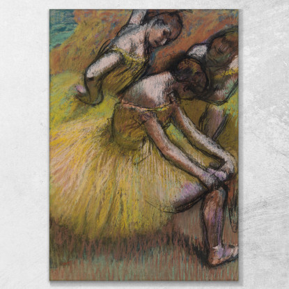 Gruppo Di Ballerine Edgar Degas edg37 quadro stampato su tela