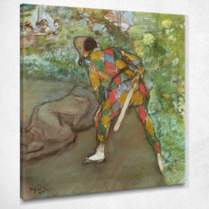 Arlecchino 1885 Edgar Degas edg38 quadro stampato su tela