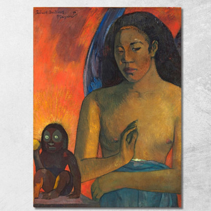 Poesie Barbariche Paul Gauguin pgg84 quadro stampato su tela