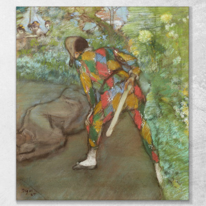 Arlecchino 1885 Edgar Degas edg38 quadro stampato su tela