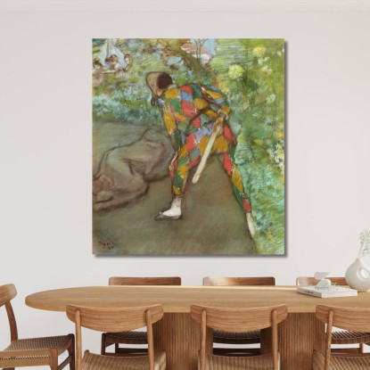Arlecchino 1885 Edgar Degas edg38 quadro stampato su tela
