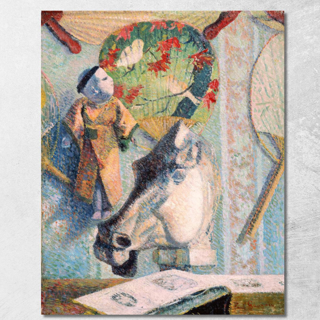 Natura Morta Con Testa Di Cavallo Paul Gauguin pgg102 quadro stampato su tela