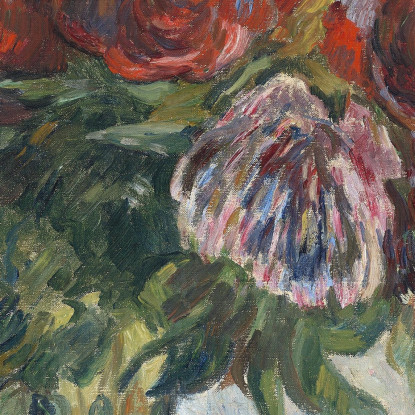Natura Morta Con Peonie Paul Gauguin pgg104 quadro stampato su tela