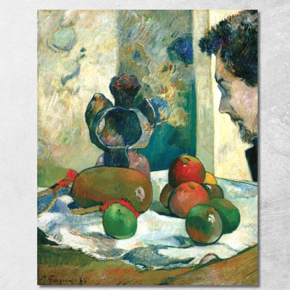 Natura Morta Con Profilo Di Laval Paul Gauguin pgg105 quadro stampato su tela