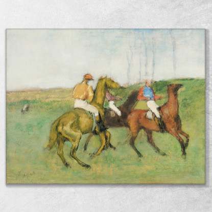 Fantini E Cavalli Da Corsa Edgar Degas edg41 quadro stampato su tela