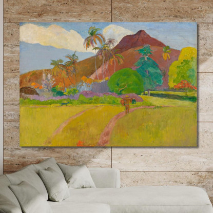 Paesaggio Tahitiano 2 Paul Gauguin pgg112 quadro stampato su tela