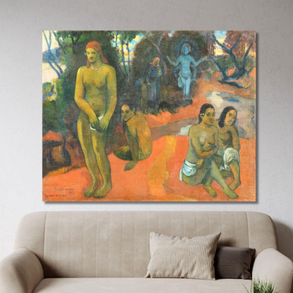 Te Pape Nave Nave Acque Deliziose Paul Gauguin pgg120 quadro stampato su tela