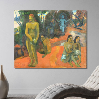 Te Pape Nave Nave Acque Deliziose Paul Gauguin pgg120 quadro stampato su tela