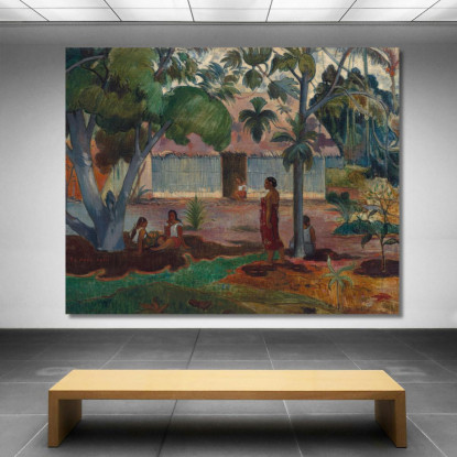 Il Grande Albero Paul Gauguin pgg131 quadro stampato su tela