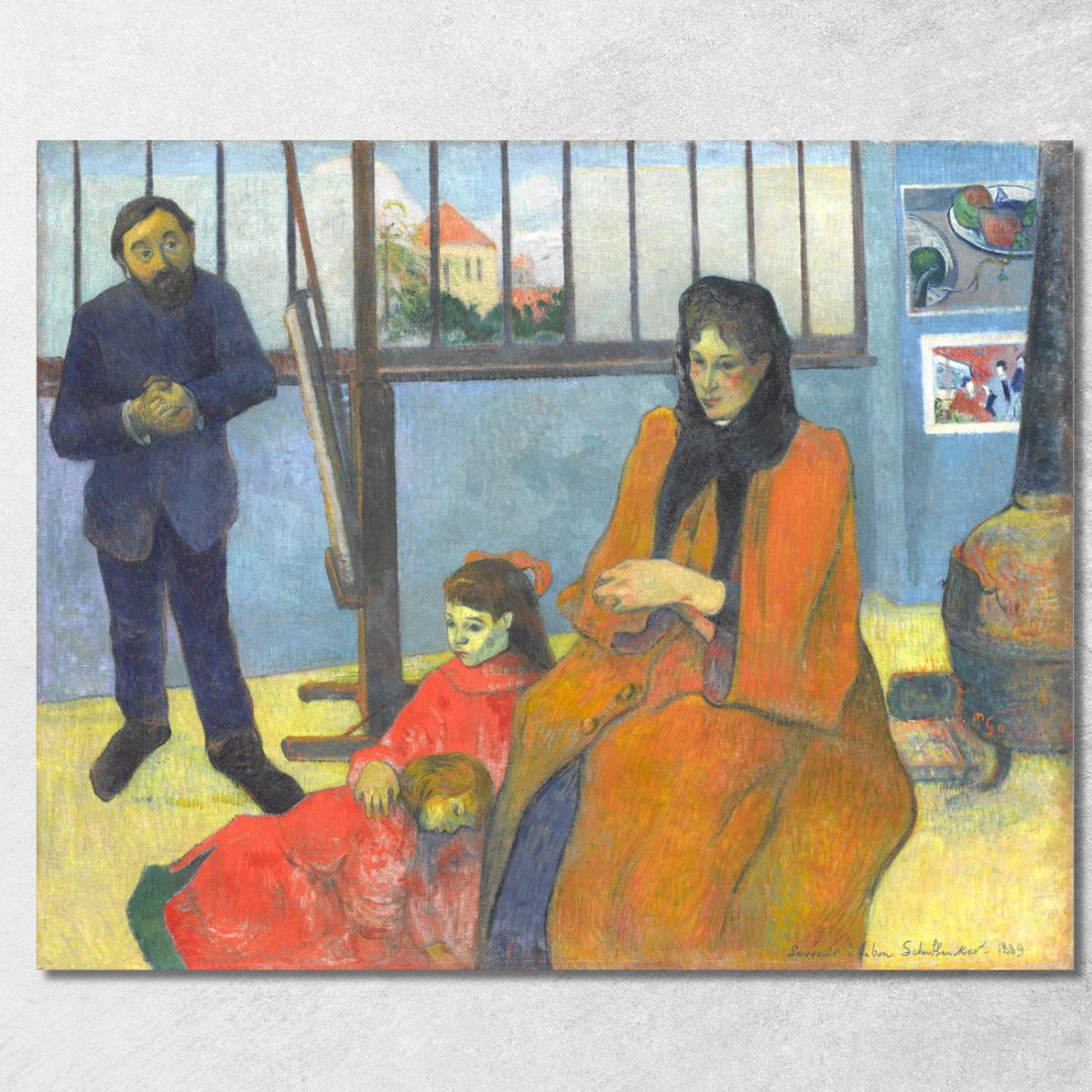 La Famiglia Schuffenecker Paul Gauguin pgg138 quadro stampato su tela