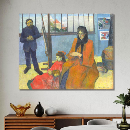 La Famiglia Schuffenecker Paul Gauguin pgg138 quadro stampato su tela